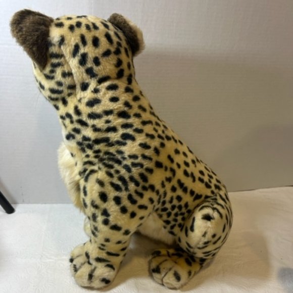 VTG 17" Sitting Chetah Stuffed Animal Applause by Avanti Italy 1983 - Picture 3 of 12